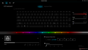 Efeitos de teclado RGB por tecla