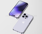 O iPhone 14 Pro poderia ter lados de titânio, entre outras pequenas mudanças em relação ao iPhone 13 Pro. (Fonte de imagem: Jon Prosser &amp; Ian Zelbo)