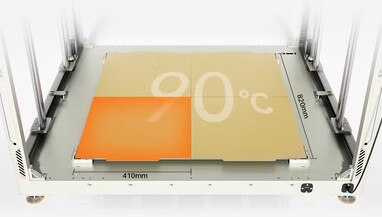 Cama de impressão aquecida com 4 seções independentes (Fonte da imagem: Elegoo)