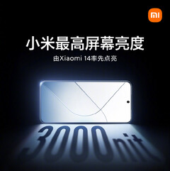 Diz-se que o Xiaomi 14 tem uma tela de 3.000 nits. (Fonte da imagem: Xiaomi)