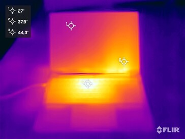 Lado superior durante o teste de estresse