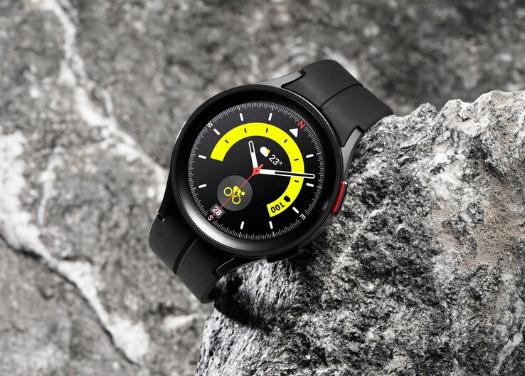 O mostrador do relógio analógico Pro no site Galaxy Watch5 Pro. (Fonte da imagem: Samsung)