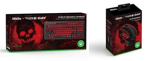 A coleção de teclado e mouse 8BitDo Gears of War E Day será lançada no final de outubro.