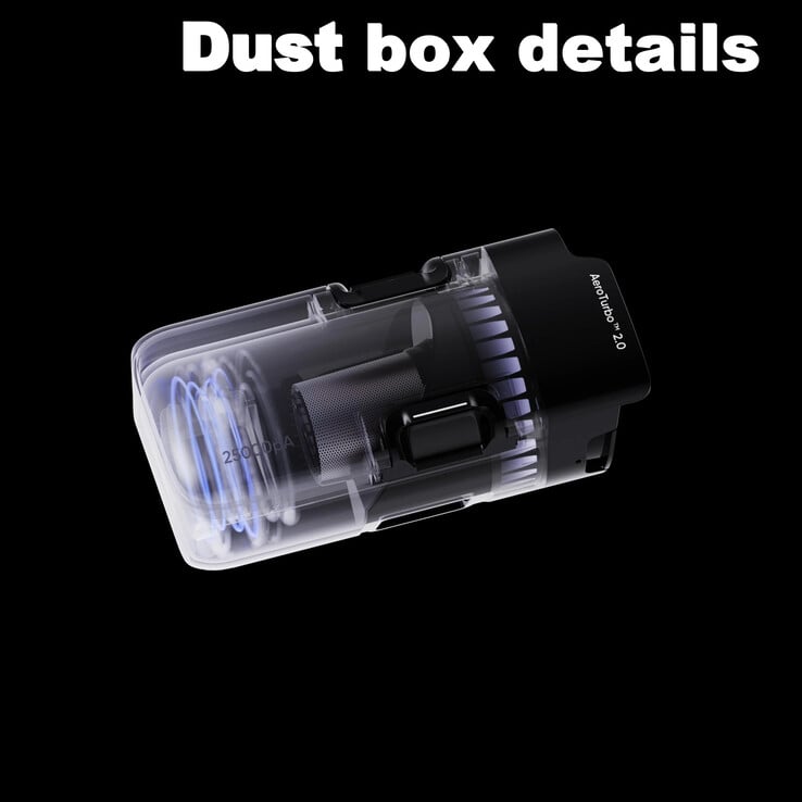Uma imagem da caixa de pó do novo Eufy Robot Vacuum S2. (Fonte da imagem: u/FarConcern2308 via Reddit)