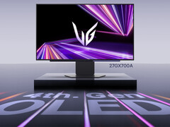 O UltraGear OLED 27GX700A não competirá com seu rival Gigabyte em termos de preço globalmente. (Fonte da imagem: LG)