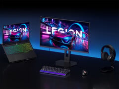 O 27Q-10 tem um painel IPS 2K de 27 polegadas com uma taxa de atualização de 320Hz. Na imagem: uma configuração de secretária com o monitor de gaming.
