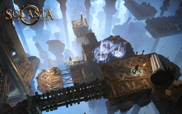 Uma imagem que mostra um ambiente em Solasta: Crown of the Magister.