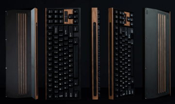 Acentos de madeira do teclado Soleil. (Fonte da imagem: CannonKeys)