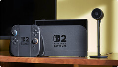 Imagem oficial do Nintendo Switch 2 e seu acessório de câmera. (Fonte da imagem: Nintendo)