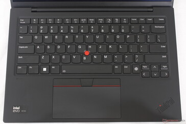 Layout familiar do teclado do ThinkPad, mas com pequenas alterações nos ícones das teclas de função
