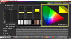 CalMAN ColorChecker (DCI-P3 color target space)