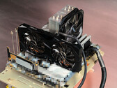 Banco de testes Intel Alder Lake Core i9-12900K e AMD Radeon RX 6600. (Fonte de imagem: Bilibili)