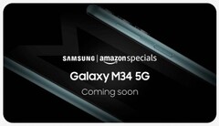O Galaxy M34 está a caminho. (Fonte: Amazon IN)