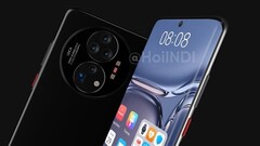 Um novo Huawei Mate 50 render. (Fonte: Hoiindi)