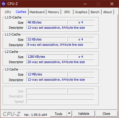 Caches CPU-Z