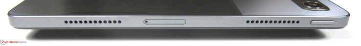 Esquerda: Alto-falante, slot microSD, alto-falante