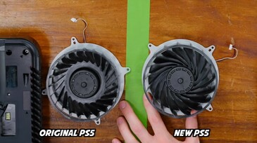 Comparação de ventiladores PS5. (Fonte de imagem: Austin Evans)