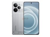 Diz-se que o Realme 15 Pro apresenta uma impressionante parte traseira prateada como uma das opções de cores. (Fonte da imagem: 91mobiles)