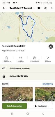 pista de teste de 12 milhas com a acessível e-bike de nível básico Touroll B2