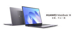 A Huawei vende o MateBook 14 2022 em duas opções de cor e processador. (Fonte da imagem: Huawei)