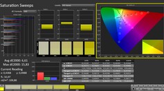 Calman: Saturação de cores (calibrada)