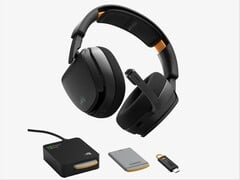 O magnífico fone de ouvido GHS Wireless InfinitePlay na cor preta.