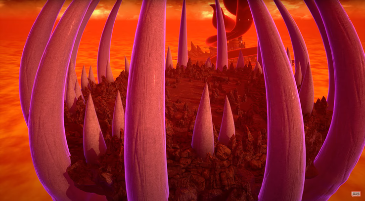 "First Demon World", uma nova fase, gratuita para todos os jogadores, independentemente do status de posse do passe (Fonte da imagem: Bandai Namco)