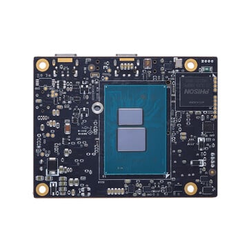A CPU é claramente visível; o resfriamento da CPU é recomendado. (Fonte da imagem: Axiomtek)