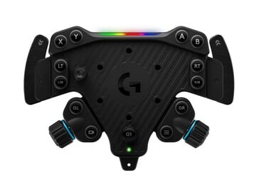 Cubo de roda RS com luzes RGB. (Fonte da imagem: Logitech)