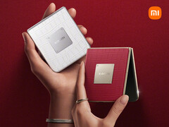 O Mix Flip 2 Diamond Limited Edition vem nas opções de cores Cherry Red e Glacier White. (Fonte da imagem: Xiaomi)