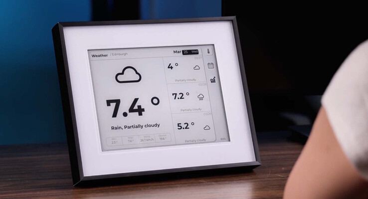 O reTerminal vem com a tecnologia E-Ink