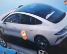 Um "Xiaomi Car" na natureza. (Fonte: Car News China)