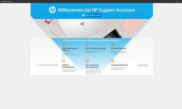 Assistente de suporte da HP