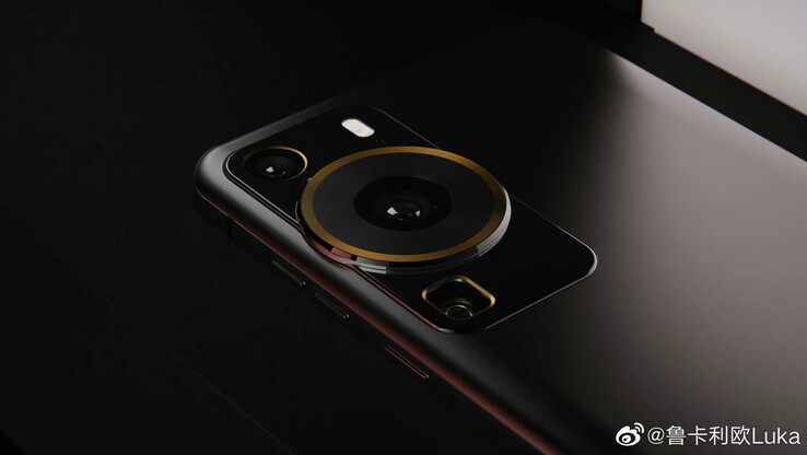 O "Huawei P60" é imaginado como um tema para fotos de marketing...