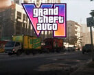 Banner do GTA 6 mostrando o trânsito em Vice City