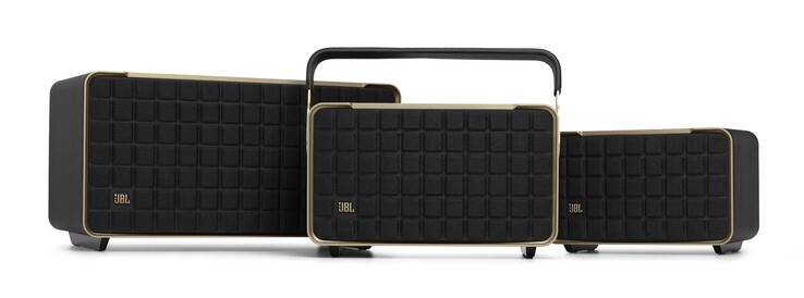 A linha Authentics empresta uma importante sugestão de design, a grade de espuma de ferro waffle, do icônico alto-falante L100 da JBL (Fonte da imagem: JBL)