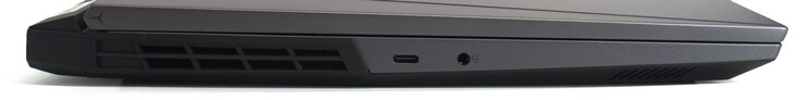 USB-C 3.1 com DisplayPort 1.4; conexão de áudio de 3,5 mm