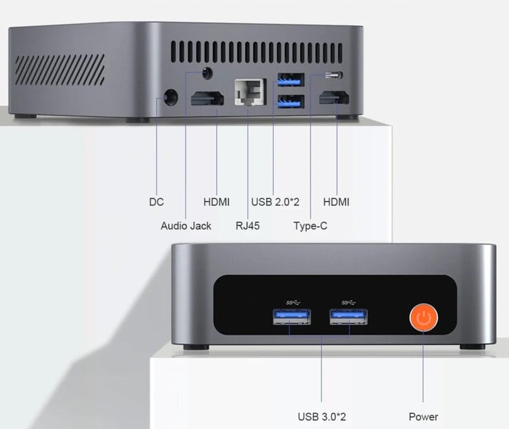 As interfaces externas do Ninkear M7 (Fonte: Ninkear)