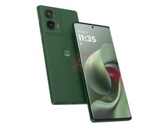 Imagem não oficial do Moto G96 5G na cor Greener Pastures (Fonte da imagem: Android Headlines)