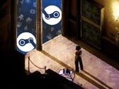 Há alguns jogos gratuitos interessantes. Na imagem: uma captura de tela editada de A Night at Moka Efti.