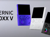 A Anbernic planeja oferecer o RG40XX V nas cores preto translúcido, índigo e branco, todas com iluminação de fundo RGB. (Fonte da imagem: Anbernic)