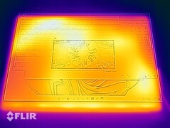 Teste de estresse de temperatura da superfície (frente)