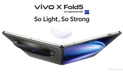 O smartphone dobrável Vivo X Fold5 já está disponível para compra na Índia (Fonte da imagem: Vivo)