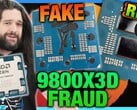 CPU SCAM AMD Ryzen 9800X3D Falsificações Fraude