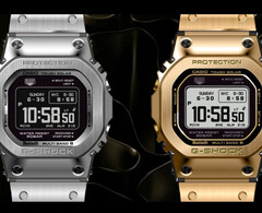 Da esquerda para a direita (na foto), temos o Casio GMW-BZ5000D-1 e o GMW-BZ5000GD-9. (Fonte da imagem: Great G-Shock World)