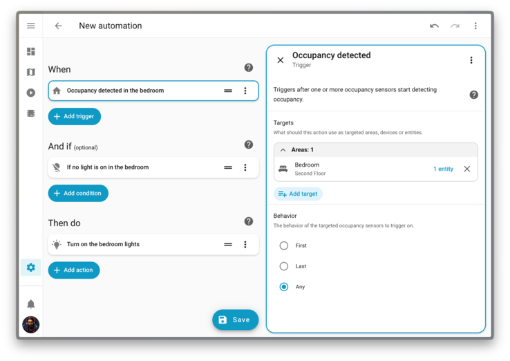 O Home Assistant 2026.1 traz novos acionadores com finalidades específicas. (Fonte da imagem: Home Assistant)