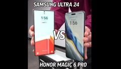 O Honor Magic6 Pro tem o Samsung Galaxy S24 Ultra em sua mira: Tecnologias interessantes de câmera e bateria. (Imagem: Unbox Therapy)