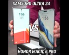 O Honor Magic6 Pro tem o Samsung Galaxy S24 Ultra em sua mira: Tecnologias interessantes de câmera e bateria. (Imagem: Unbox Therapy)