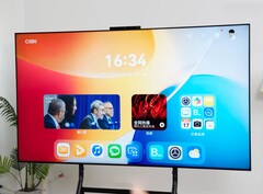A Huawei Mate TV oferece muitos recursos inteligentes por meio do HarmonyOS 5.0. (Fonte da imagem: Black MOB)