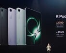 A apresentação do Redmi K Pad mostra todas as cores disponíveis (Fonte da imagem: Xiaomi via X; cortada)